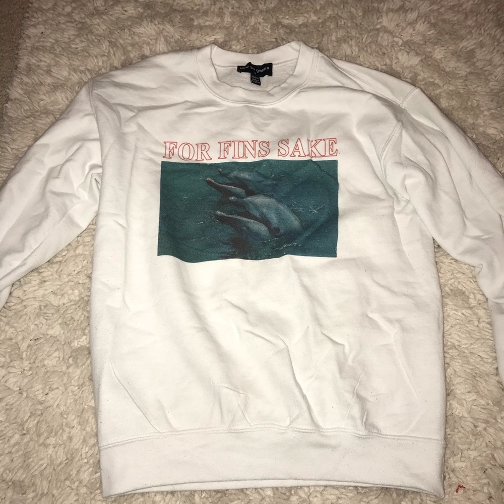 For fins sake crew neck